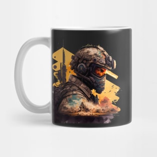 Soldier watercolor print Mug